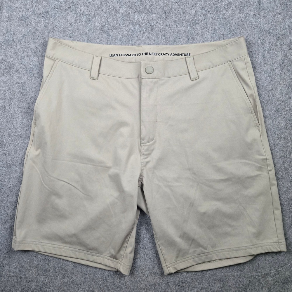 Rhone Commuter Shorts Mens 35 Khaki Tan 9" Performance Golf Travel Preppy Casual